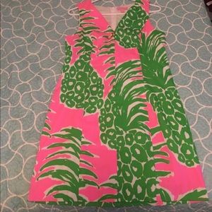 Lilly Pulitzer Pink & Green Pinapple Dress.